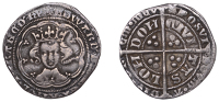 Edward III (1327-1377), Pre-Treaty period, series Ga, Groat, London, mm. cross 3, annulet stops and below bust, all...