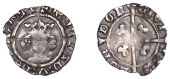 Henry IV (1399-1413), Heavy coinage, Penny, London, mm. cross pattée, mule with rev. die of Richard II, star on...