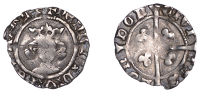 Henry IV (1399-1413), Heavy coinage, Penny, London, mm. cross pattée, mule with rev. die of Richard II, star on...