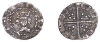 Henry VI (First reign, 1422-1461), Annulet issue, Halfpenny, London, mm. cross II, annulet in second and third...