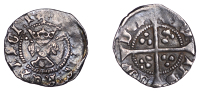 Henry VI (First reign, 1422-1461), Leaf-Pellet issue, Halfpenny, London, mm. cross IIIb, extra pellets in second and...