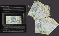 Bank of Scotland, £1 (21), 19 August 1988, with at least one of each possible prefix from E/1 to E/13, with the two...