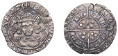 Henry VI (First reign, 1422-1461), Pinecone-Mascle issue, Groat, Calais, mm. cross IIIb/V, mascle after rex and...
