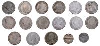 Evasion Halfpennies (14) and Farthings (2), various legends and types [16]. Varied state 	 £80-£100