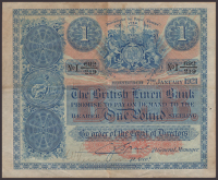 British Linen Bank, £1, 7 January 1921, serial number I 692/219, Grant signature, toned, but superb paper strength...