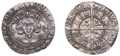 Edward IV (First reign, 1461-1470), Heavy coinage, Groat, London, class I/II mule, mm. cross fleury on obv., rose on...