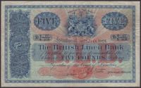 British Linen Bank, £5, 10 July 1924, serial number T/4 17/205, two manuscript signatures, fresh and original...