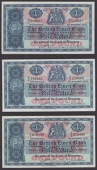 British Linen Bank, £1 (4), 30 September 1961, prefixes Q/3, R/3, S/3 and T/3, all Anderson signature, first about...