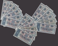 British Linen Bank, £1 (18), 1 July 1963 to 13 June 1967, with every possible prefix from Z/3 to P/4, including two...