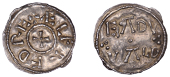 Danelaw, After Alfred the Great’s Two Line type, Penny, copying Mercian dies, Eadwald, ælfred re+ irregularly...