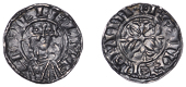 William II (1087-1100), Penny, Cross Fleury and Piles type [BMC V], London, Estmær, +pillelm re, facing bust,...