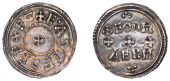 Eadred (946-955), Penny, Two Line type [HT 1], struck from North-Eastern dies by the moneyer Theodmær, +e’adre d...