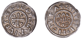 Kings of Wessex, Æthelwulf, Phase I [BMC V], Penny, struck at Canterbury by the moneyer Osmund, +eðel’vvl’f...