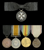 The Order of St John Life Saving Medal group of five awarded to Miss Florence Renny-Tailyour, Dublin University...