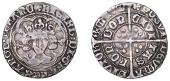 Richard III (1483-1485), Groat, London, type 3, mm. halved sun and rose (no. 2), nothing below bust, 3.00g/12h...