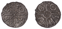 Kings of Mercia, Offa (757-96), Penny, Light Coinage, Canterbury, Osmod, +offa rex in quarters of long cross with...