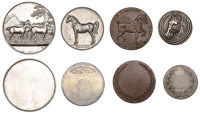 American Hackney Horse Society, an unsigned bronze prize medal, horse right, rev. wreath, 63mm; White Horse...