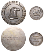 BRAZIL, Rio de Janeiro Derby Club, 1885, an unsigned 800 silver medal, horse’ head left, various attributes...