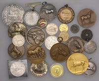 Miscellaneous numismatic items of an equestrian nature (30) [lot]. Varied state 	 £150-£200
