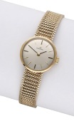 Omega. A lady’s gold bracelet watch, circa 1968.
Movement: cal. 620, manual winding, 17 jewels, no....