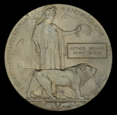 Memorial Plaque (Arthur William Brian Danne) good very fine	 £80-£100