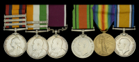 Family Group:

Three: Colour-Sergeant J. H. Griffiths, Gloucestershire Regiment
Queen’s South Africa 1899-1902,...