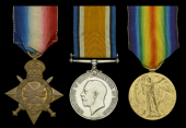 Three: Private C. J. Shearman, Gloucestershire Regiment, who was wounded in action on the Western Front on 9 May...