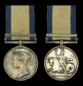 Naval General Service 1793-1840, 1 clasp, Trafalgar (James Butters.) two minor rim bruises, otherwise good very...