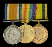 Three: Private R. K. Saul, Gloucestershire Regiment, who was wounded in action on the Western Front in...