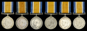 British War Medal 1914-20 (6) (15353 Cpl. P. T. Bishop. Glouc. R.; 10509 Pte. J. Jones. Glouc. R.; 24117 Pte. W....