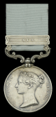 Army of India 1799-1826, 1 clasp, Ava (Thos. Wilson. 89th. Foot.) long hyphen reverse, unofficially re-impressed...