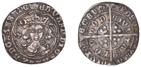 Edward IV (First reign, 1461-1470), Light coinage, Groat, London, class VII, mm. crown, quatrefoils by neck, large...