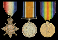 Three: Private J. T. Russell, Gloucestershire Regiment

1914-15 Star (2395 Pte. J. T. Russell. Glouc: R.); British...