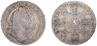 William and Mary (1688-1694), Crown, 1691, edge tertio (ESC 820; S 3433). The usual die flaw behind king’s head,...