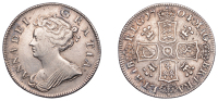 Anne (1702-1714), Shilling, 1704, second bust, plumes (ESC 1390; S 3588). Light cabinet tone with some hairlines,...