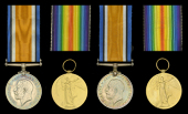 Family Group: 

Pair: Private B. Jefferies, Gloucestershire Regiment, who died of wounds on the Western Front on...