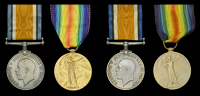 Pair: Second Lieutenant K. Silver, Gloucestershire Regiment, who was killed in action on the Western Front on 18...