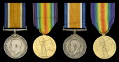 Pair: Private A. M. Jones, Gloucestershire Regiment, later Duke of Cornwall’s Light Infantry, who was twice...