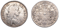 Charles II (1660-1685), Halfcrown, 1671, third bust variety, edge vicesimo tertio (ESC 457; S 3366). Cleaned,...