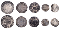 John, Penny, class VB1, Bury St Edmunds, Fulke, fvlke on sadiv, 1.41g/9h (N 971; S 1352); Henry VI, Rosette-Mascle...