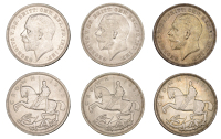 George V, Crowns (3), all 1935, Silver Jubilee (ESC 3654; S 4048) [3]. All lustrous, good extremely fine	 £100-£120