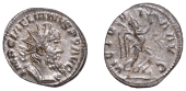 Laelianus (269), Antoninianus, Cologne, 269, radiate and cuirassed bust right, imp c laelianvs p f avg around, rev....