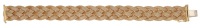 A mid 20th century fancy-link bracelet, the plaited bracelet of woven mesh design, Italian assay mark for Cerutti &...