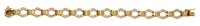 A fancy-link bracelet, of interlocking lozenge design, Italian assay mark, stamped ‘750’, length 19.5cm. 

 	...