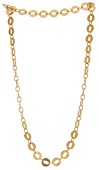 A fancy-link chain necklace by UnoAErre, of flattened hoop design, maker’s mark, Italian assay marks, stamped...