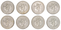 Mexico, Republic, 25 Pesos (8), all 1968, Summer Olympics, Mexico City (KM 479) [8]. All extremely fine	 £120-£150