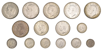 Victoria, Threepence, 1886 (ESC 3433; S 3914D); George V, Sixpence, 1920 (ESC 3881; S 4024); together with...