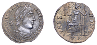 Valentinian I (364-375), Siliqua, 364-7, pearl-diademed, draped and cuirassed bust right, d n valentinianvs p f avg...