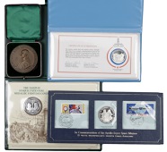 Miscellaneous, GREAT BRITAIN, Railways Sesquicentennial, 1975, a silver medal by J. Pinches, 38mm, 28.28g; John...