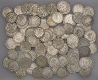 Miscellaneous British Halfcrowns in silver .500 silver (90), various dates [90]. Varied state	 £600-£800
